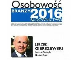 Leszek Gierszewski - Ordförande vid DRUTEX S.A. - Byggbranschens personlighet -